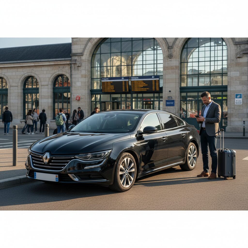 Chauffeur VTC Angers gare Saint-Laud