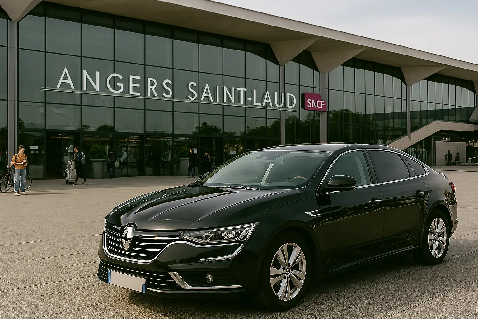 Transfert VTC depuis Angers vers la gare Saint-Laud