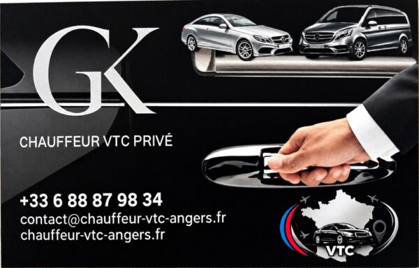 Vtc Angers - carte visite